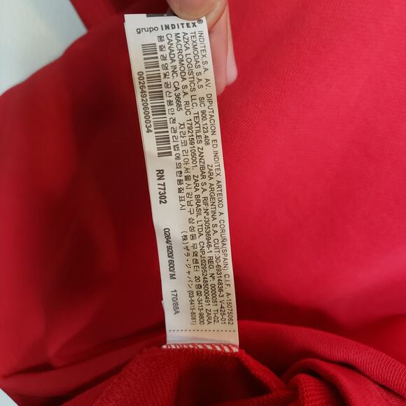 Zara| Red Skater Dress - Picture 6 of 9